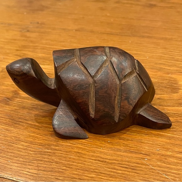 Tortoise Turtle‎ Statue Carved Sculpture Wood Resin Decor Figurine - Picture 3 of 10